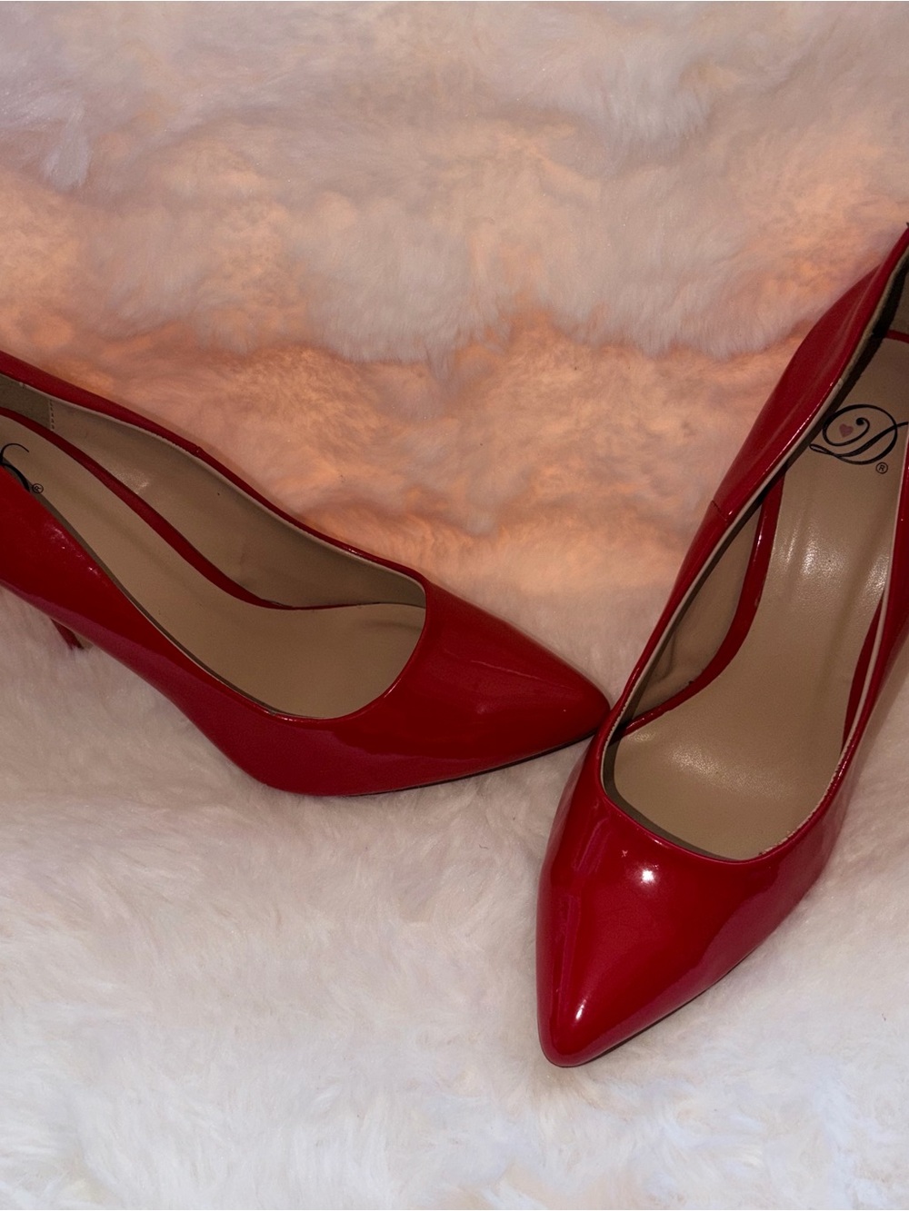 Delicious Red Patent Pointed-Toe Pumps